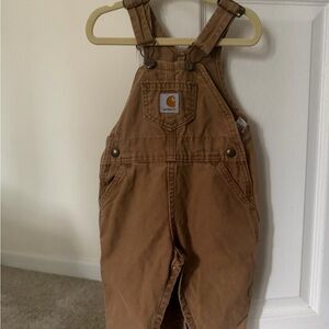 Carhartt Baby Bib Overalls | 18M | Brown Canvas Duck